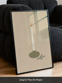 Kerze Minimalistisch Illustration
