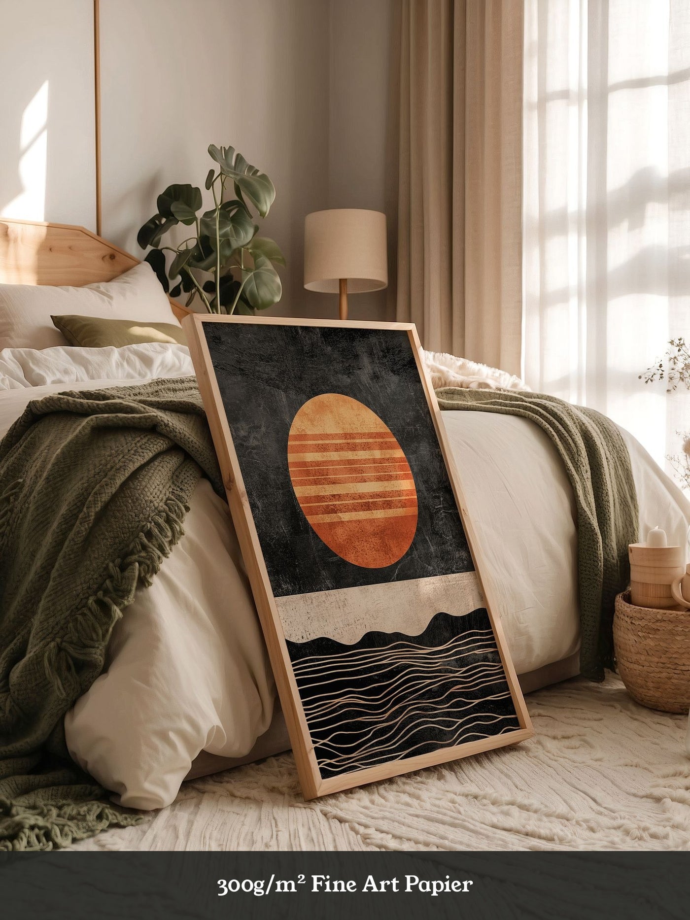 Sonne Retro Streifenmuster