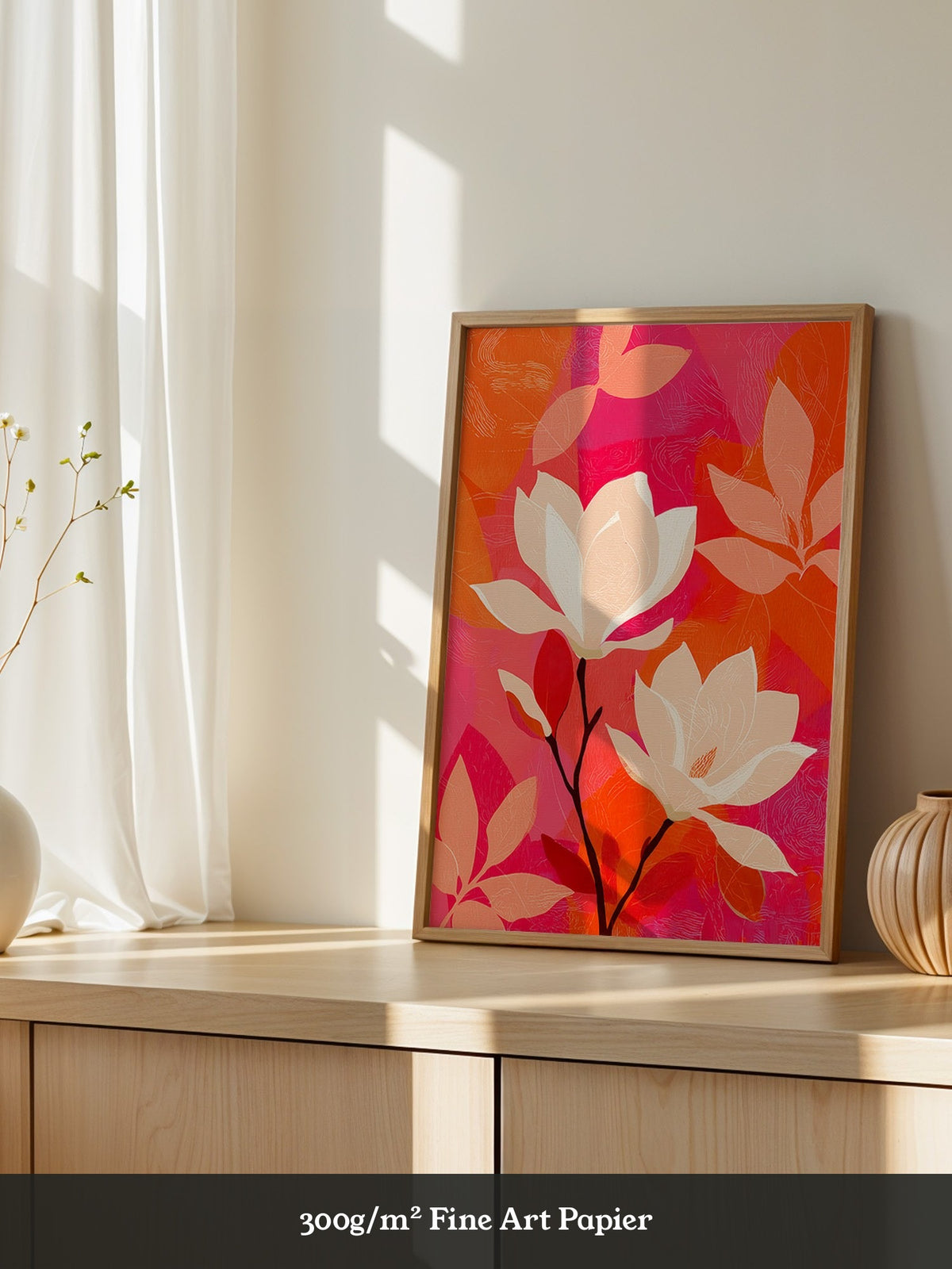Magnolien Blüten kräftig bunt