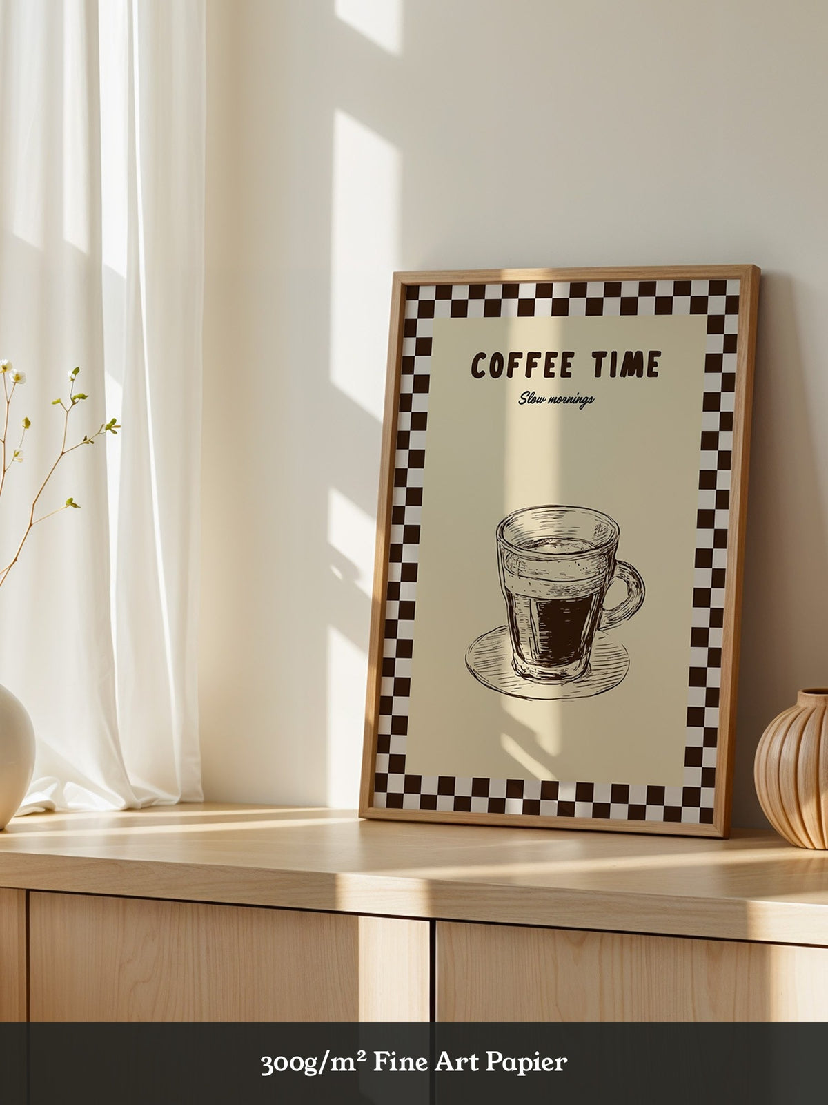 Kaffeetasse Zeichnung Retro-Stil
