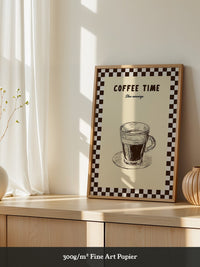 Kaffeetasse Zeichnung Retro-Stil