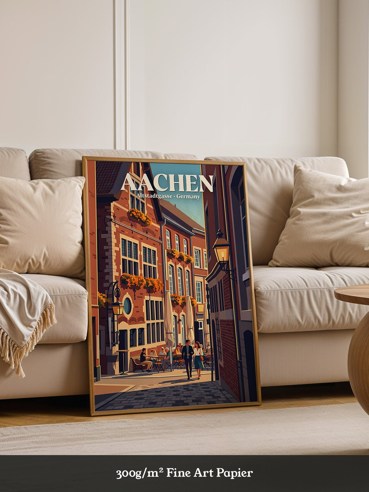 Aachener Altstadt Gasse Retro