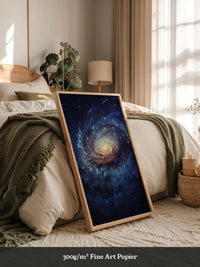 Galaxie Spiralstruktur blau