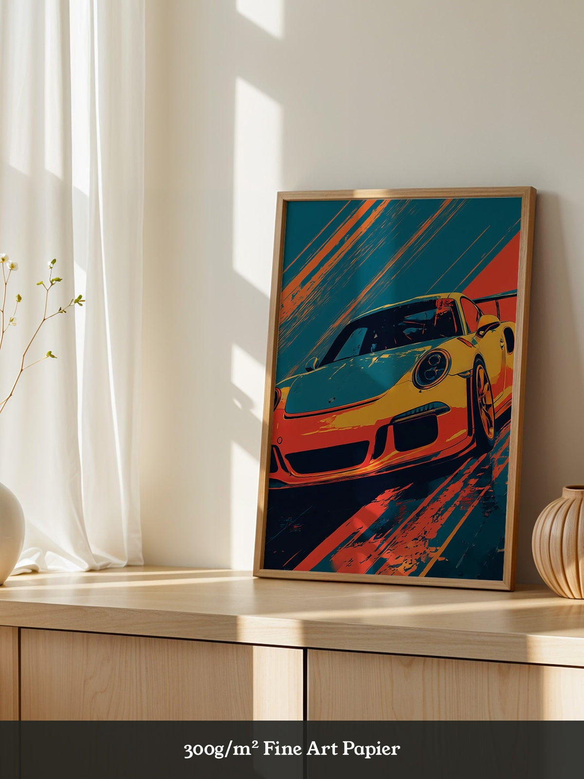 Porsche Sportwagen Pop-Art