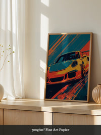 Porsche Sportwagen Pop-Art
