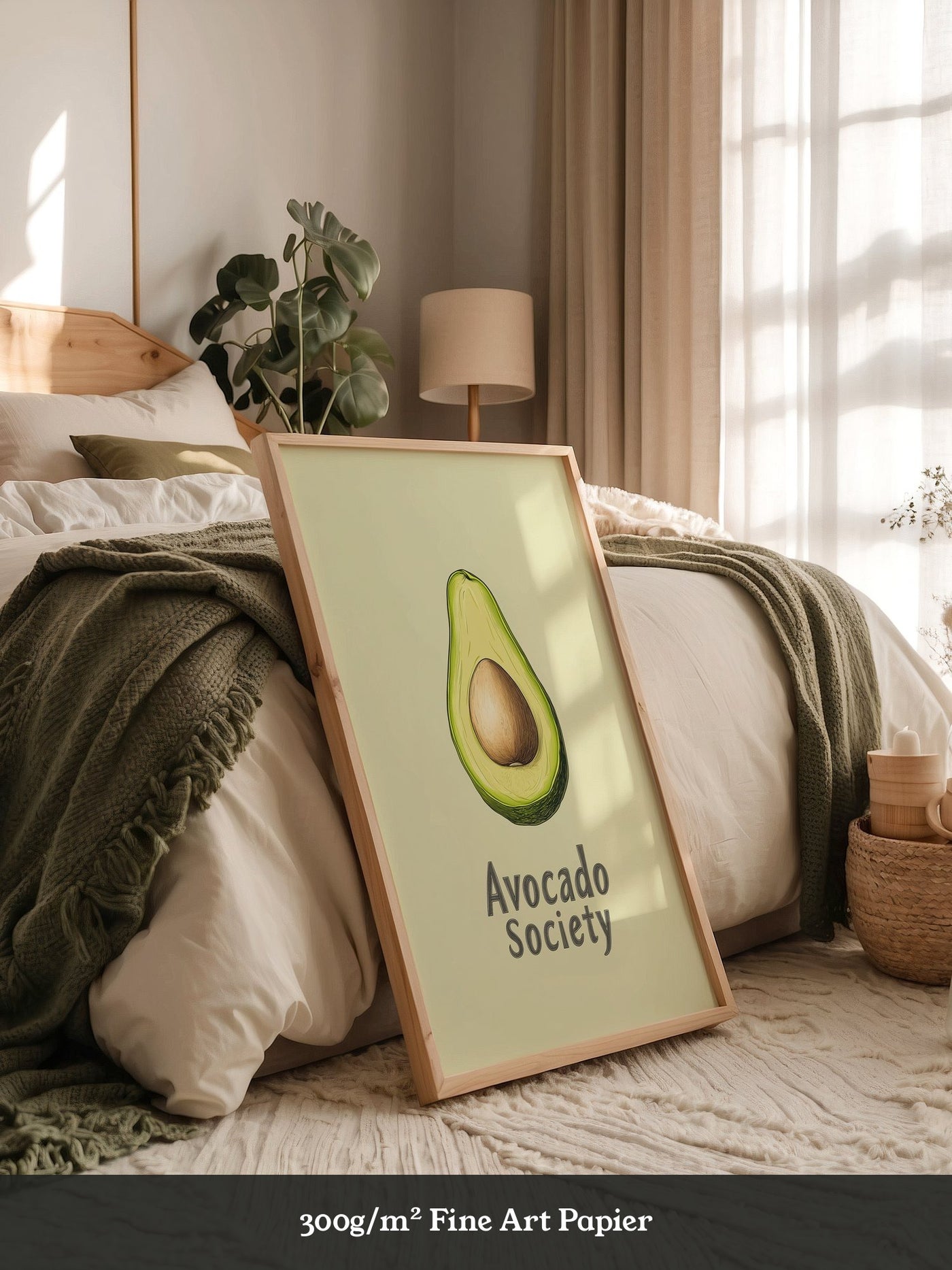 Avocado Vintage Illustration