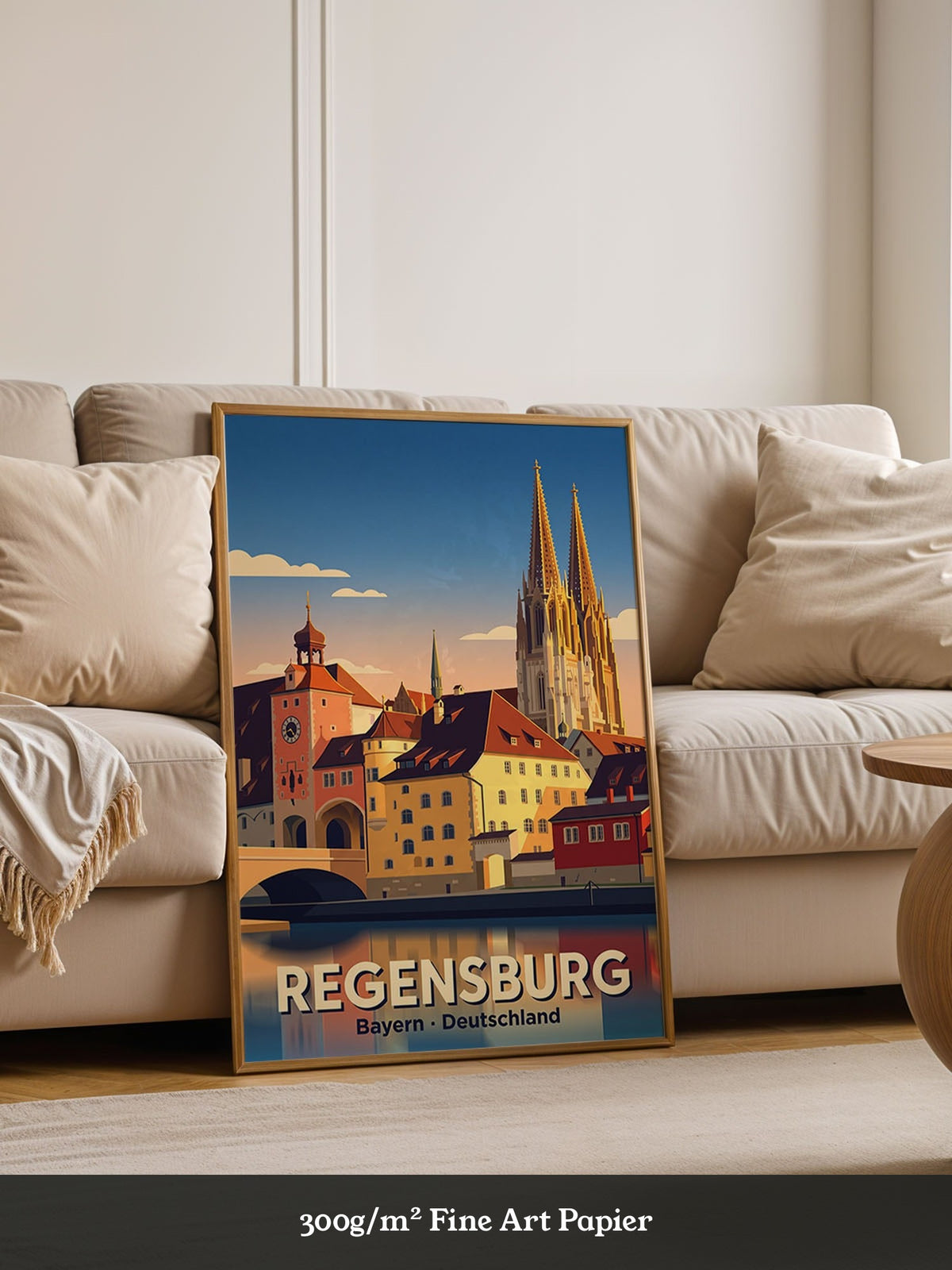 Regensburg Altstadt Illustration