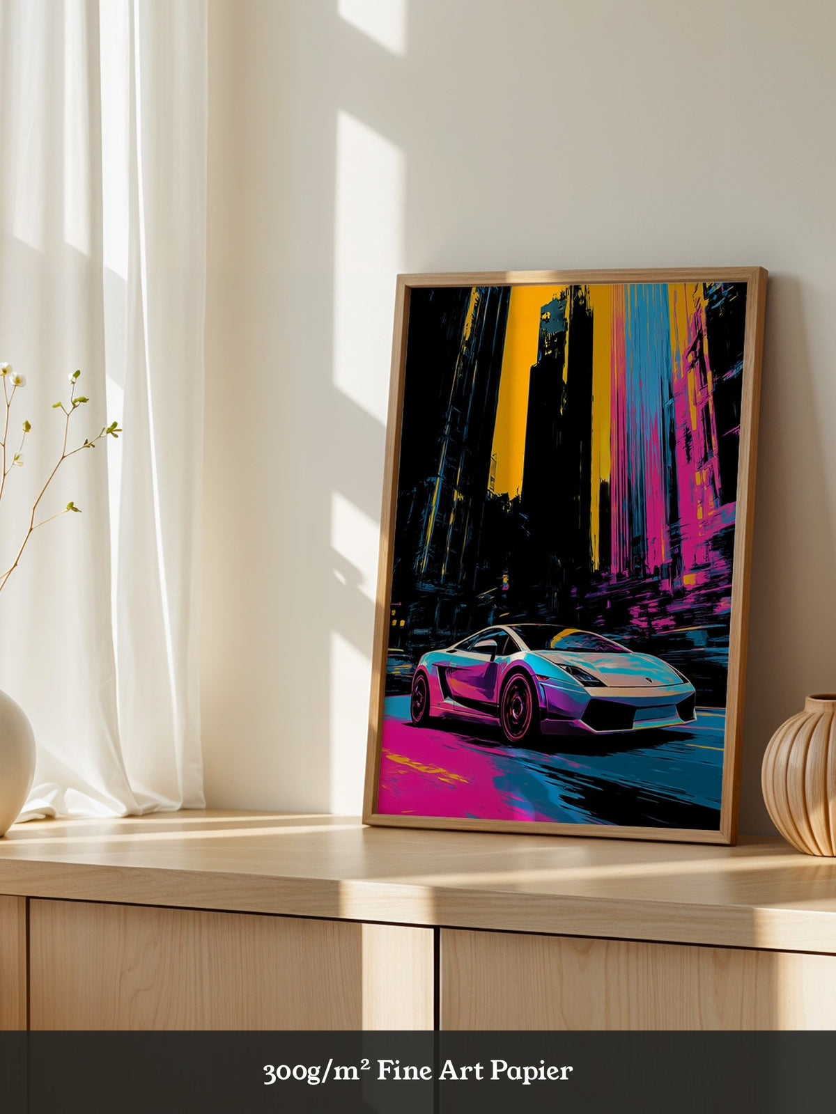 Sportwagen Neon Stadtfarben