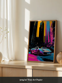 Sportwagen Neon Stadtfarben
