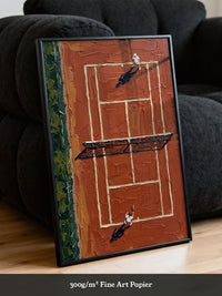 Tennisplatz Draufsicht