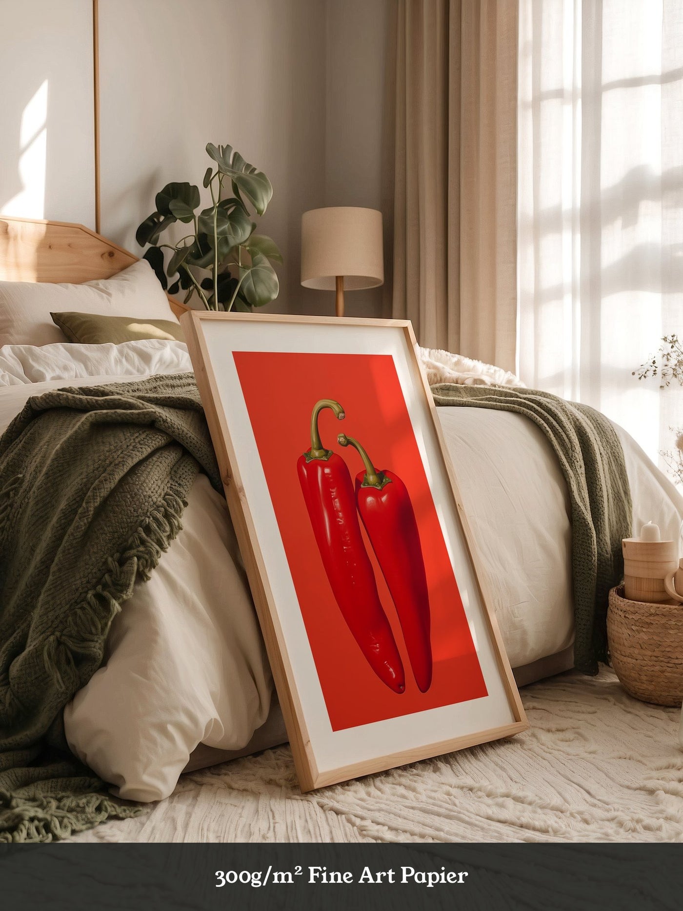 Rote Paprika Minimalismus
