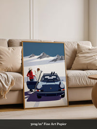 Bergspa Wintersport Illustration