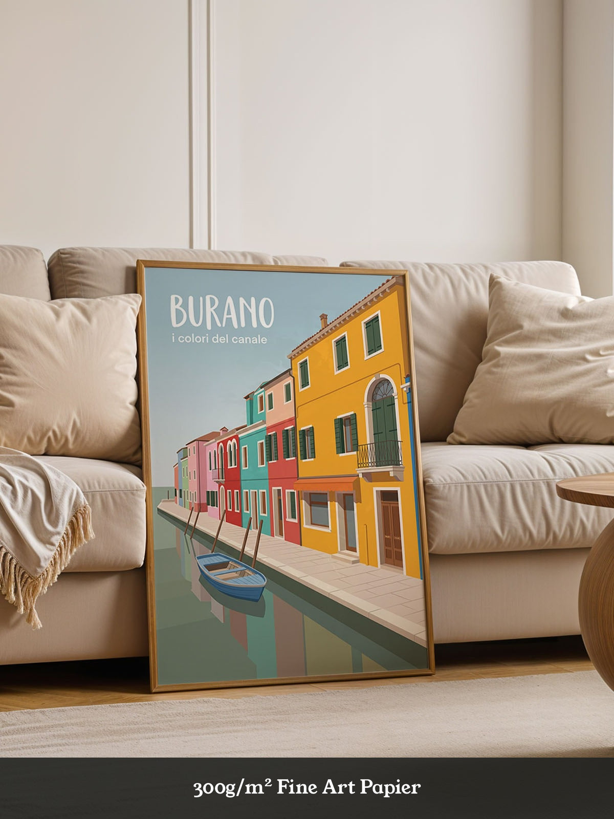 Burano Kanal Häuser bunt