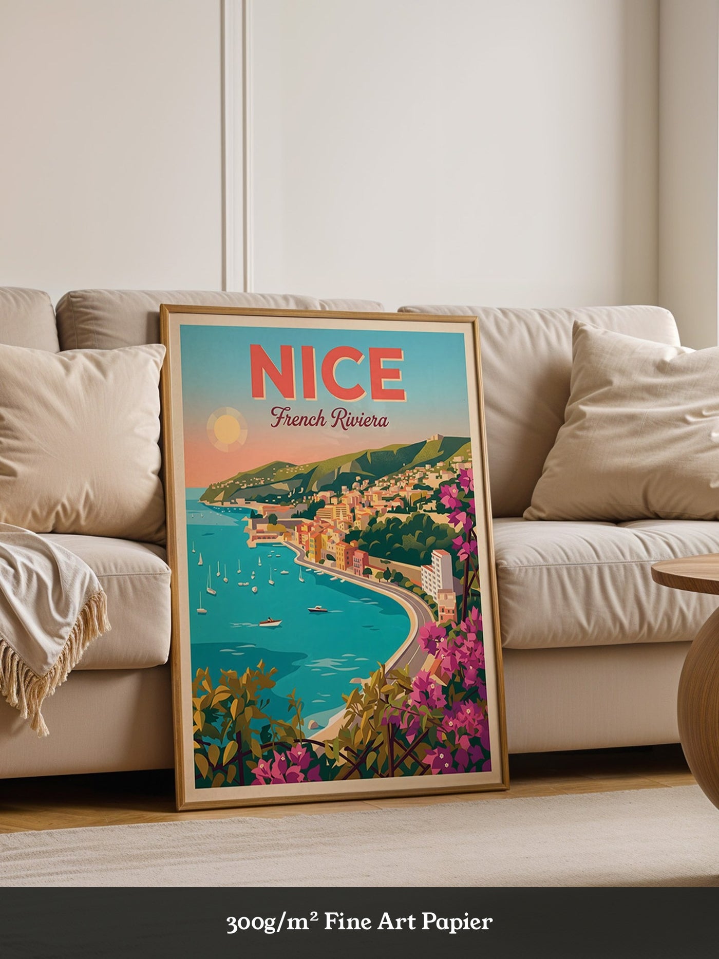 Nizza Küste Retro-Stil