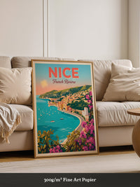 Nizza Küste Retro-Stil