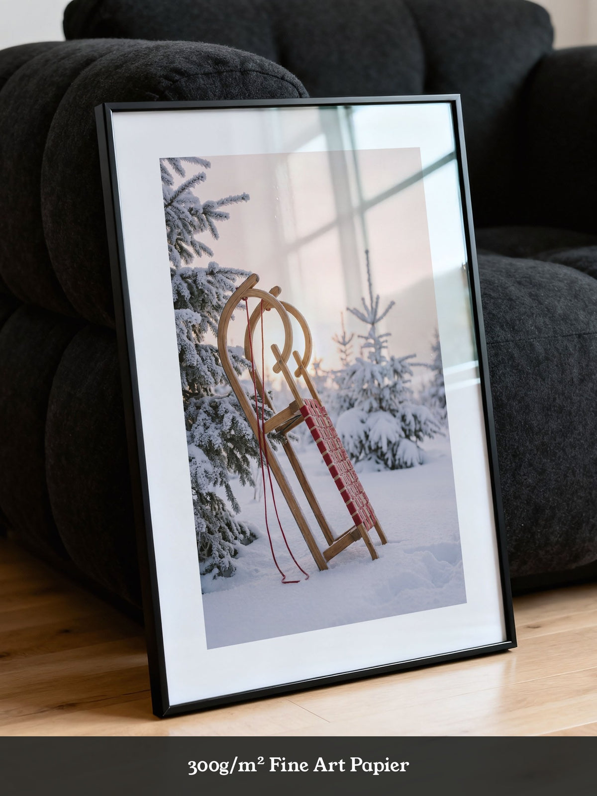 Winterliche Schlittenlandschaft