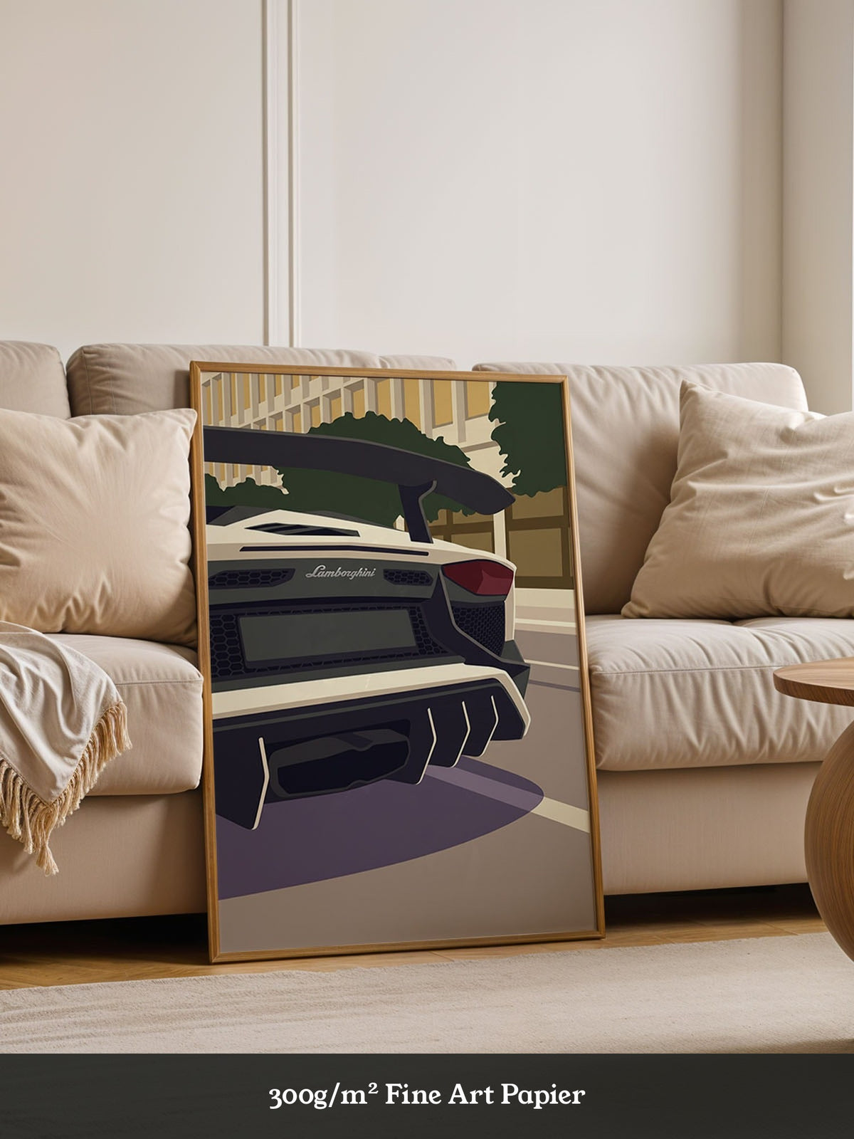 Sportwagen Heck Illustration