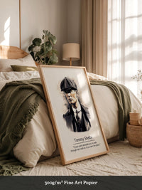 Mann mit Schiebermütze Aquarell