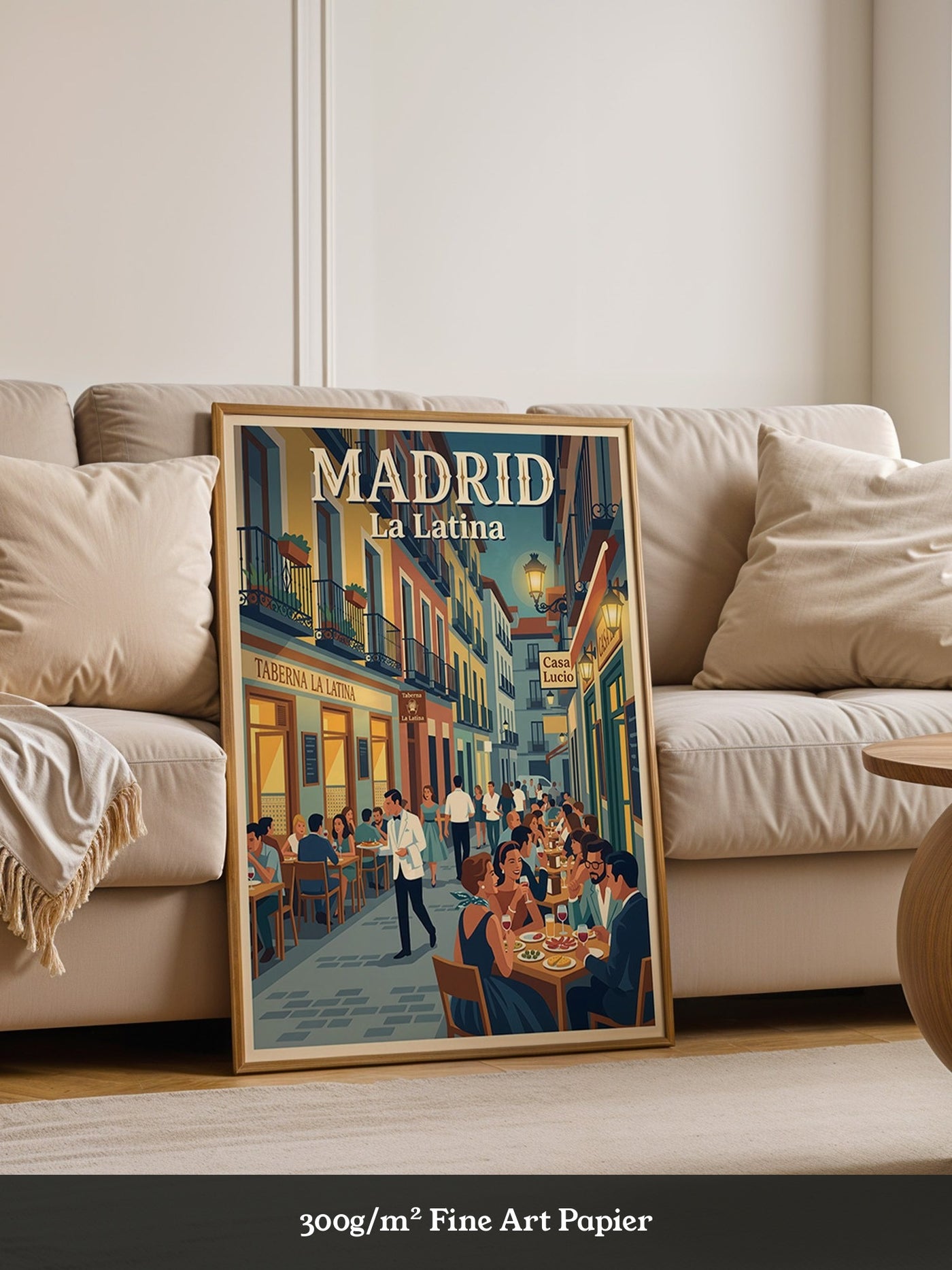 Madrid Straßenszene Retro