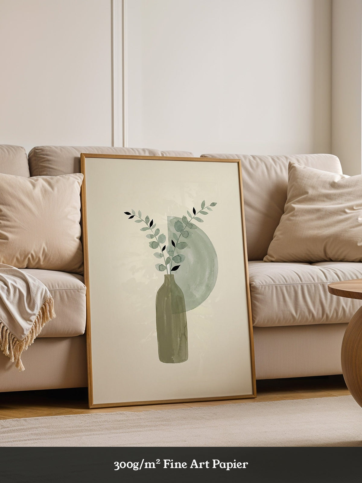 Blätterzweig Aquarell Pastell