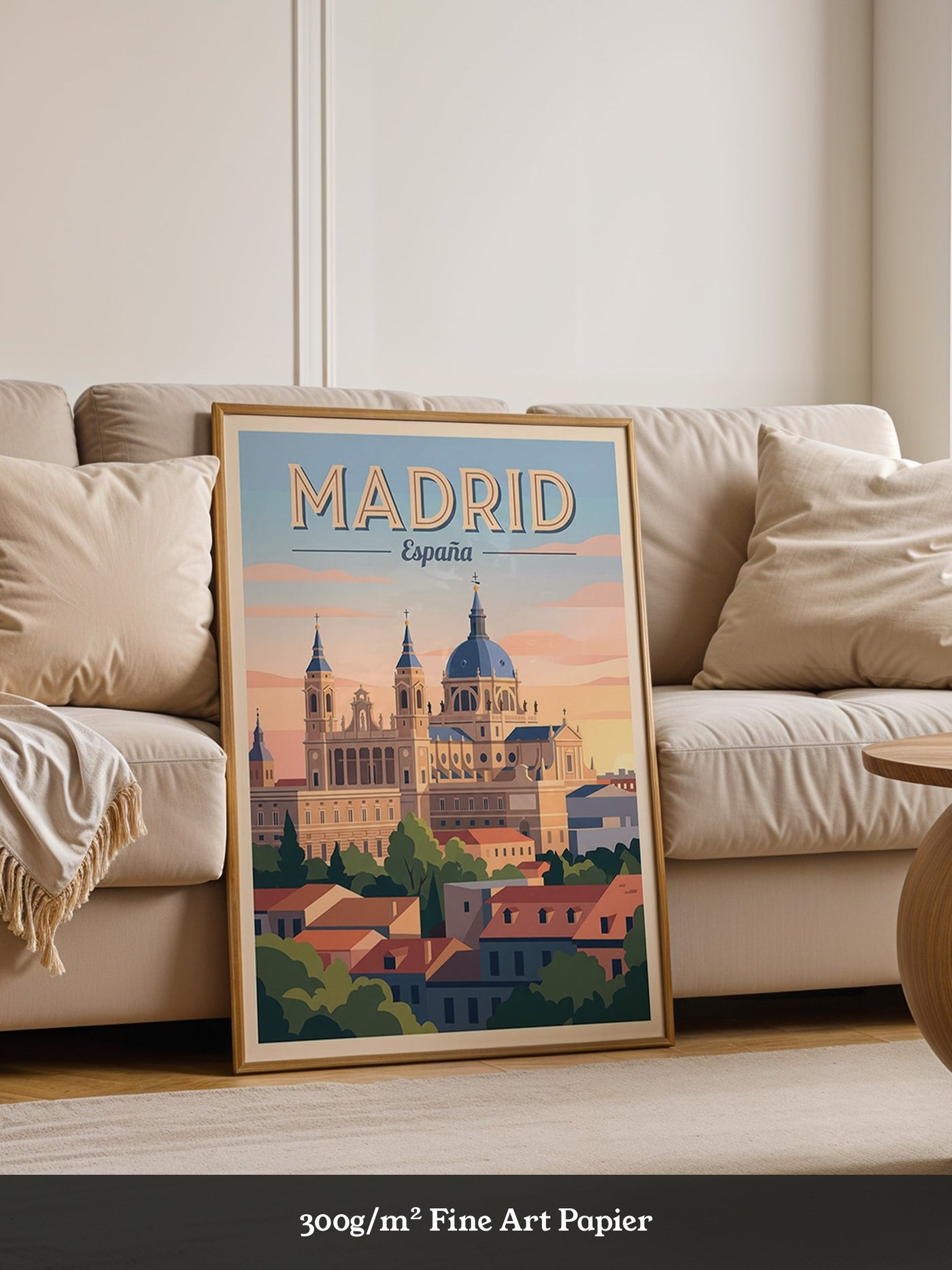 Madrid Skyline Pastellstimmung