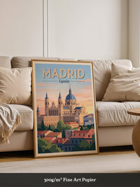 Madrid Skyline Pastellstimmung