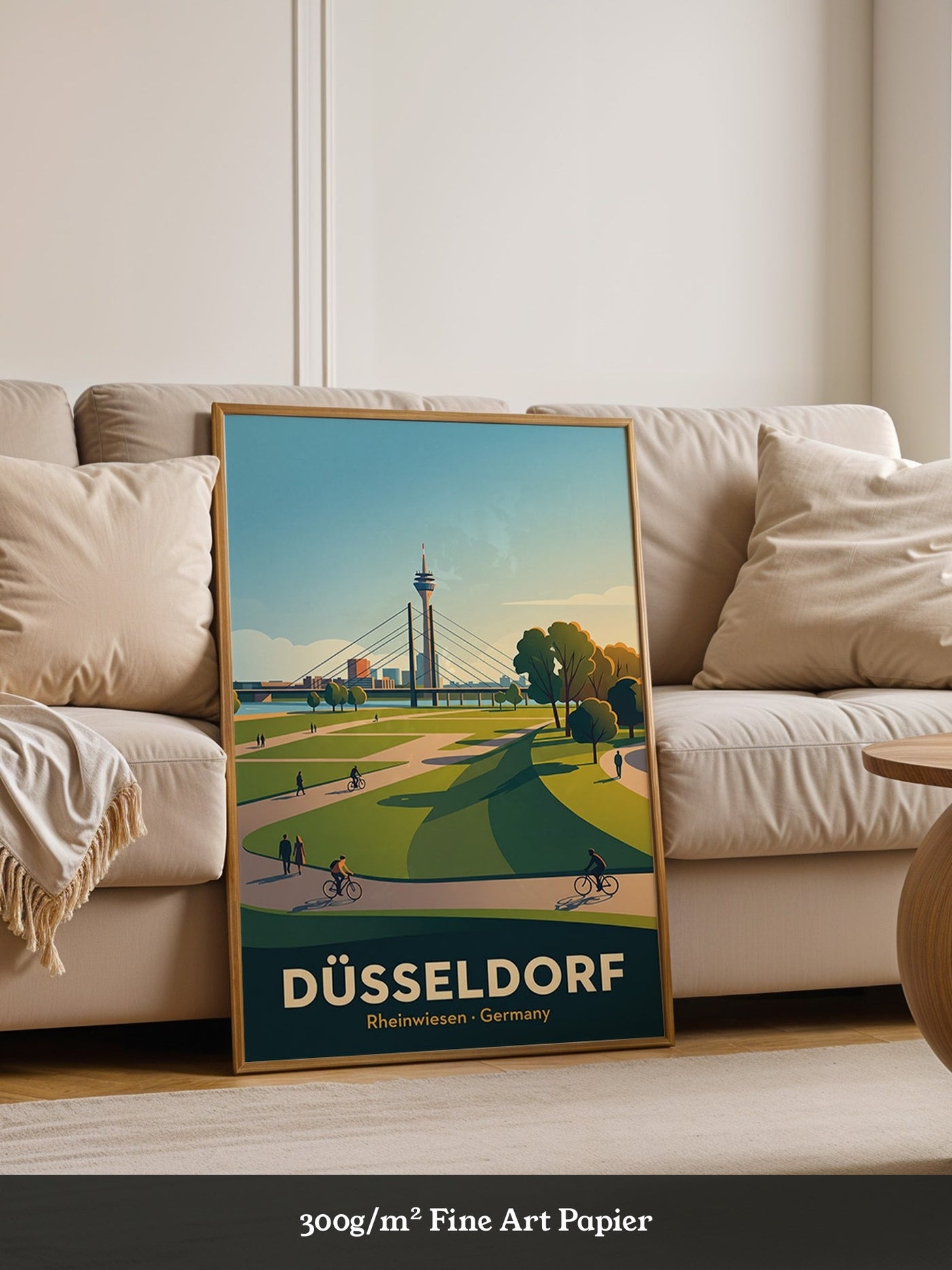 Düsseldorf Skyline Sommerabend
