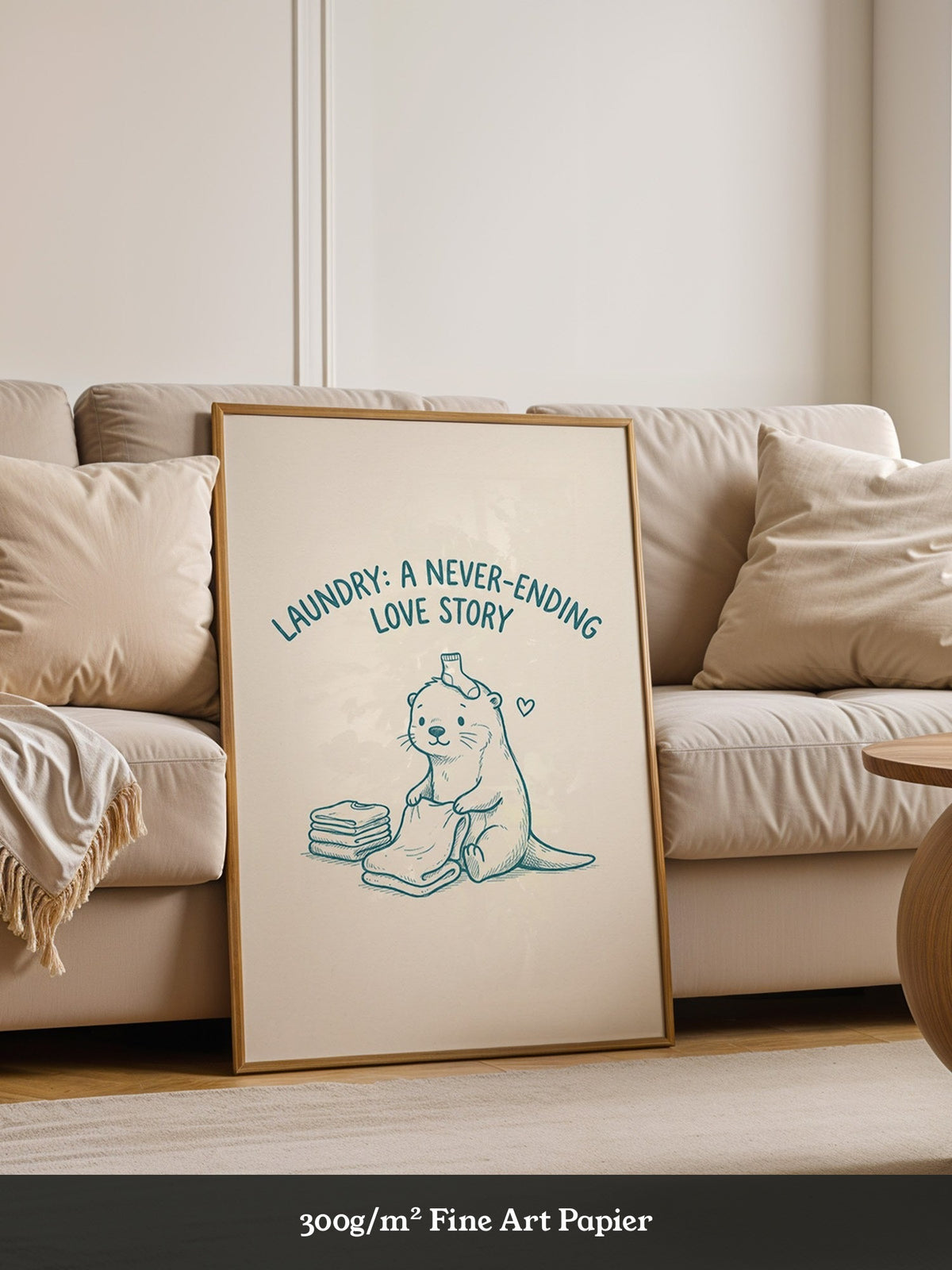 Otter Wäschtag Cartoonverspieltheit