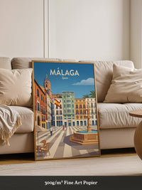 Málaga Stadtzentrum Vintage Stil