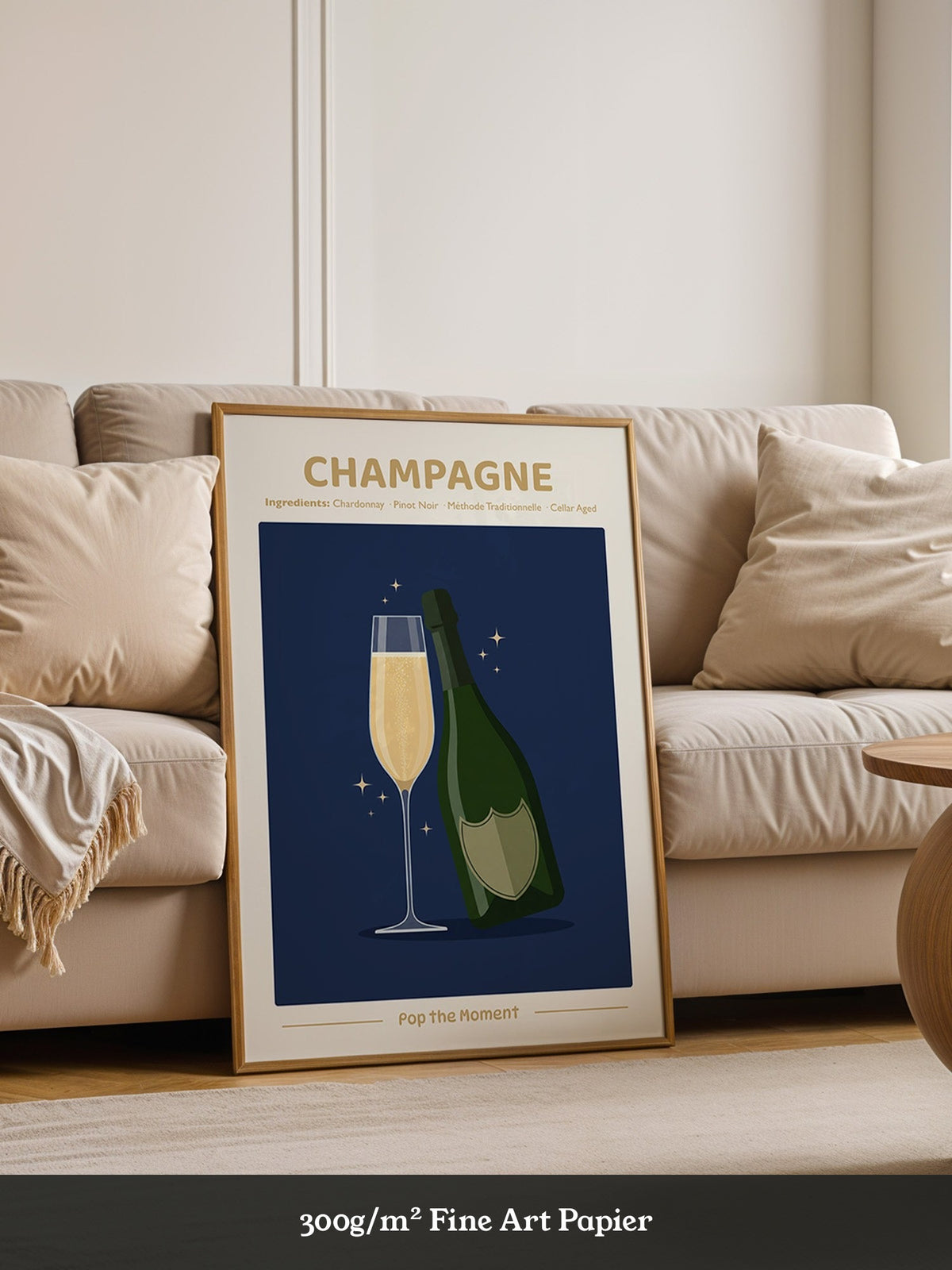 Champagnerflasche Elegant Gold