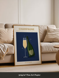 Champagnerflasche Elegant Gold