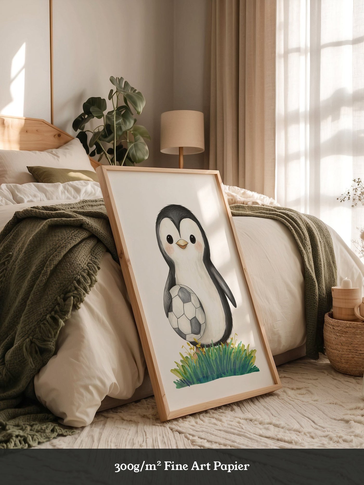 Pinguin Fußball Illustration