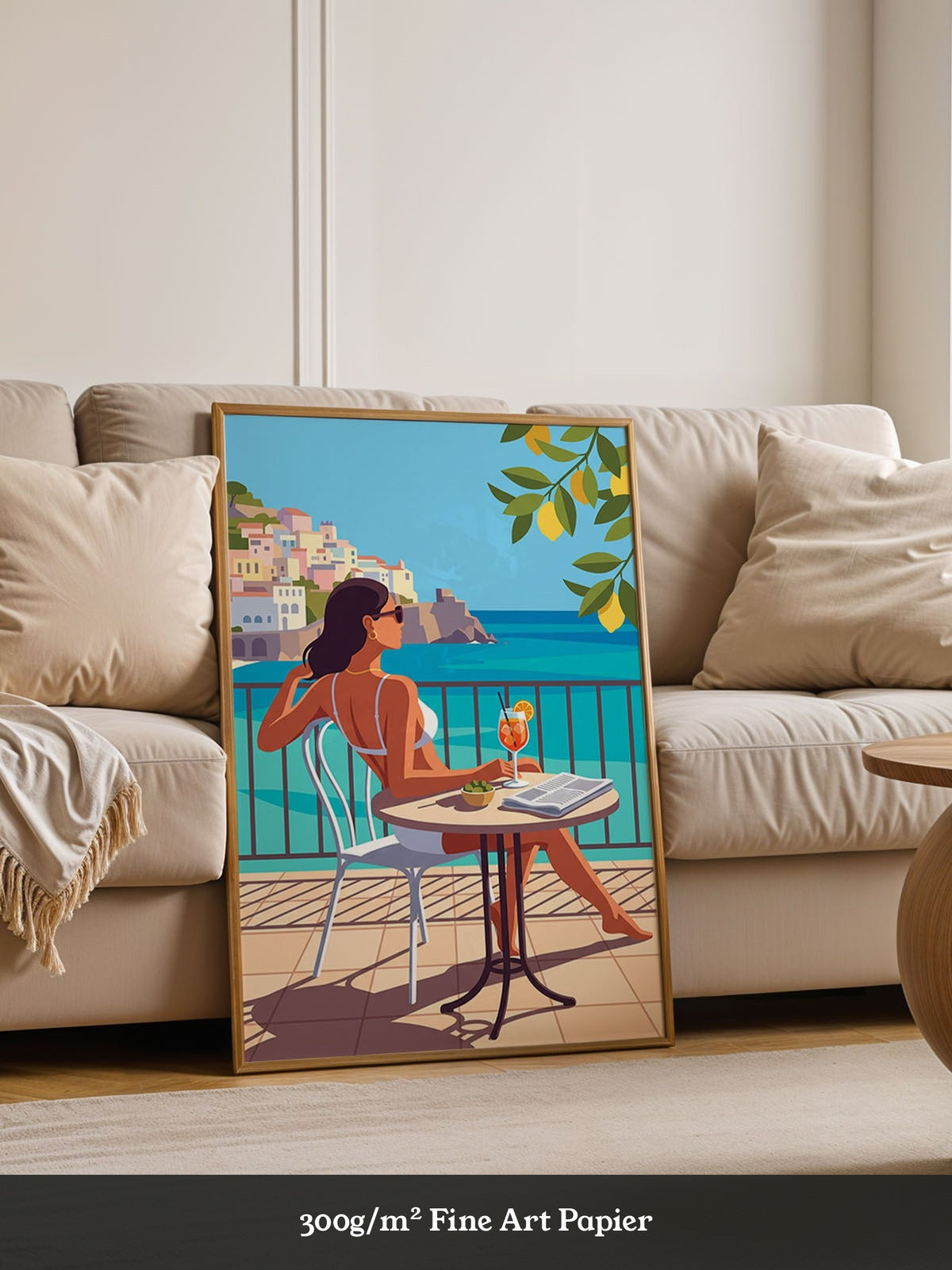 Frau Aperol Spritz Meer