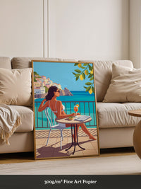 Frau Aperol Spritz Meer