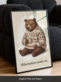 Gemütlicher Bär Winterpulli