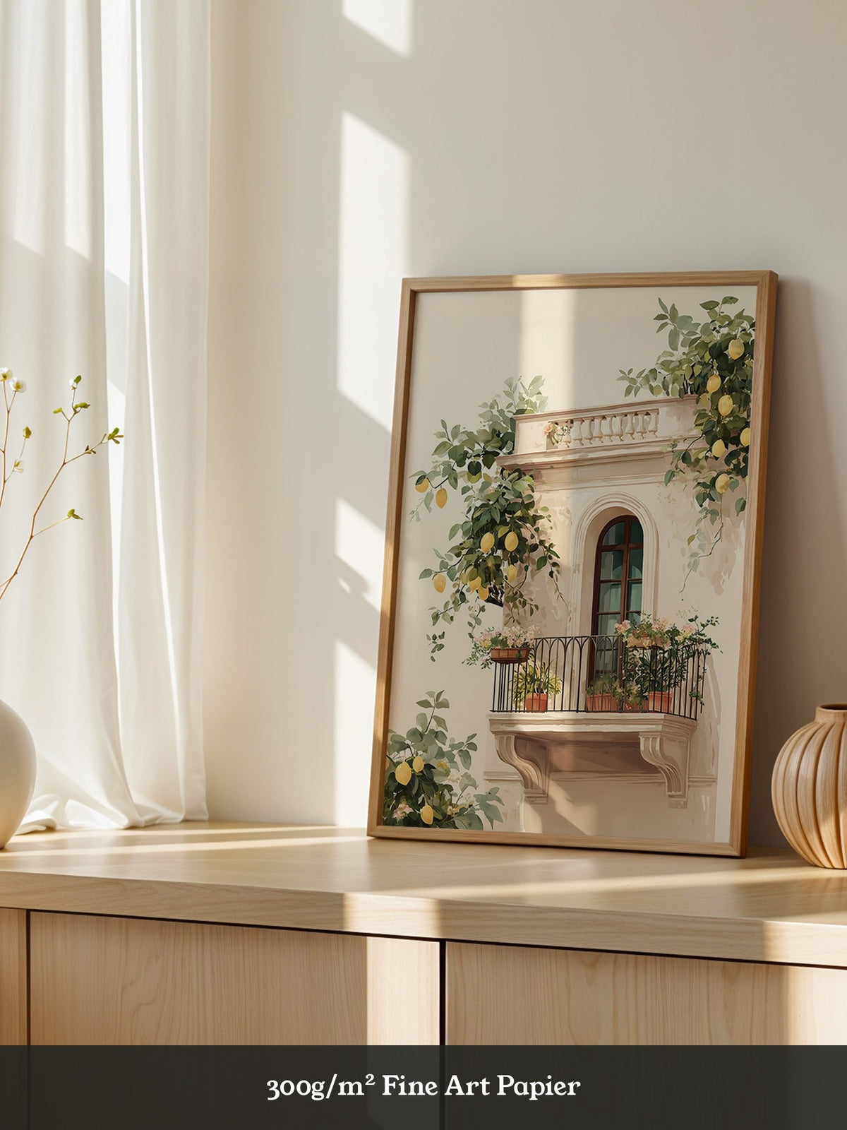Balkon Zitronenpastell
