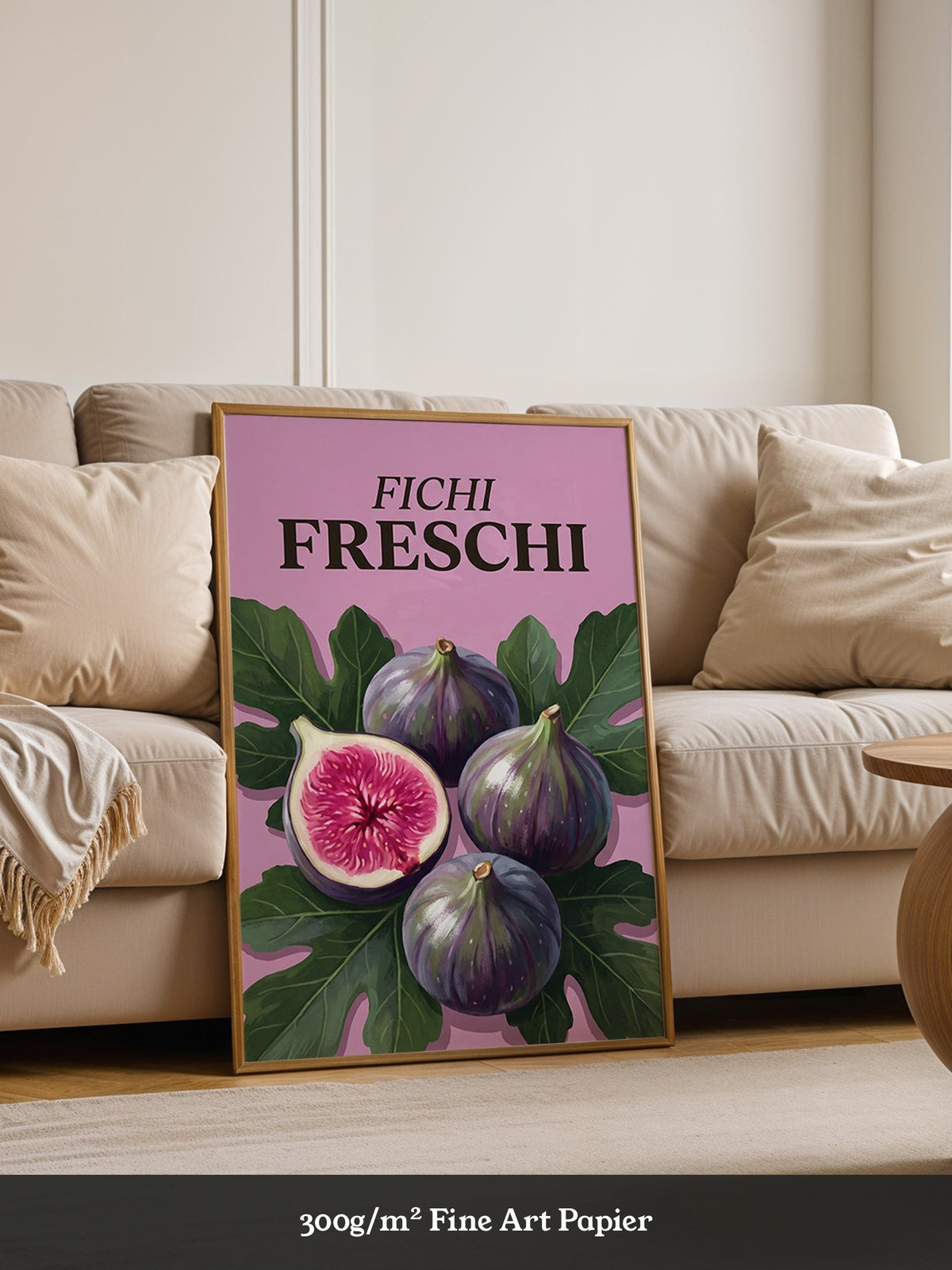 Frische Feigen auf Rosa