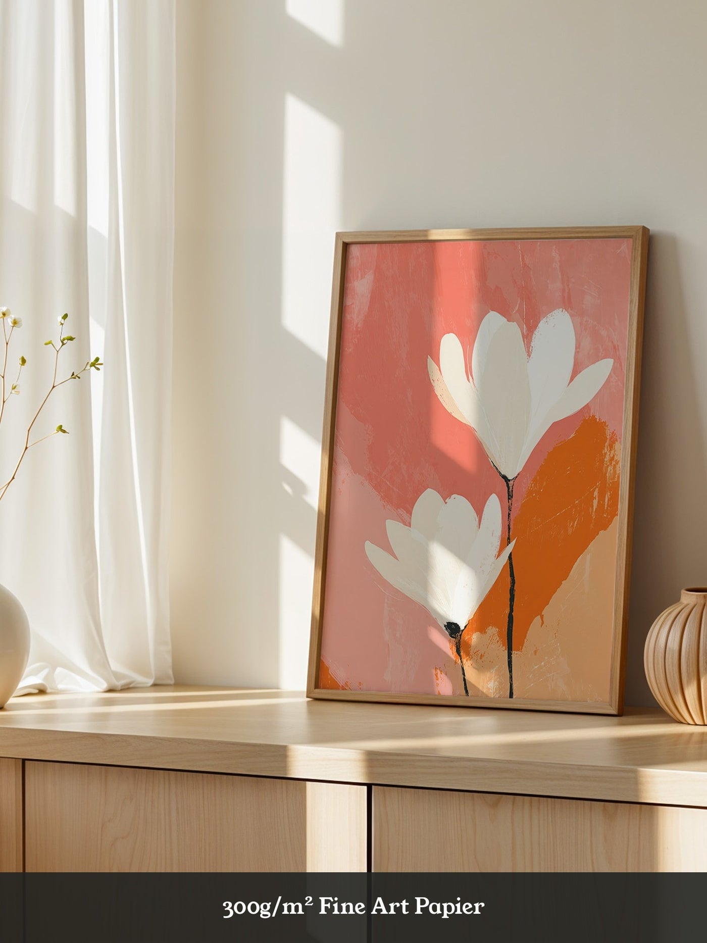 Blüten Rosa Orange Abstrakt