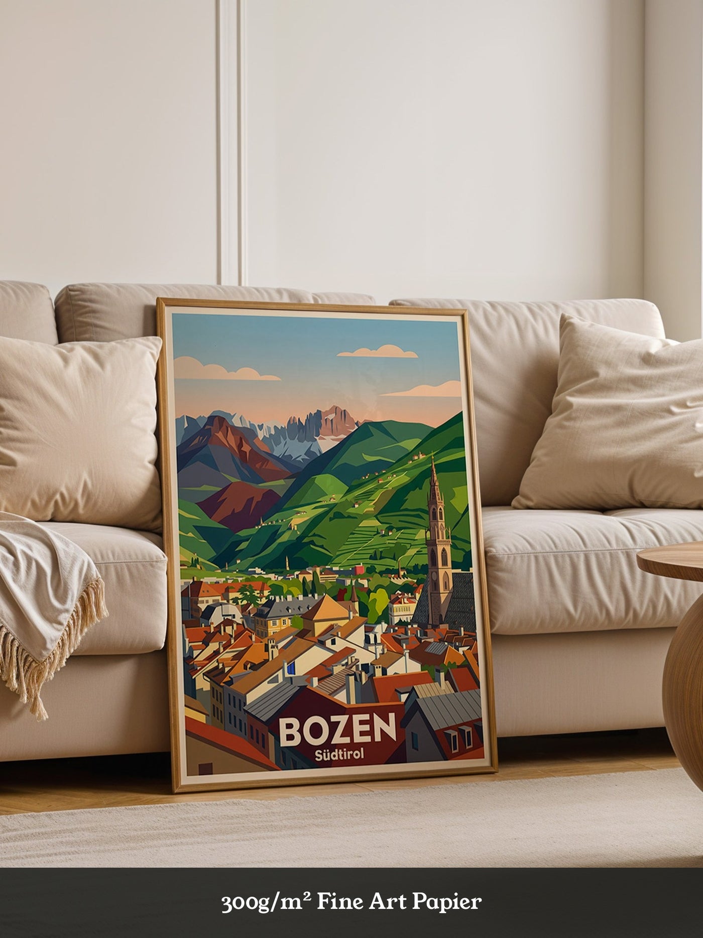 Bozen Südtirol Bergpanorama Vintage