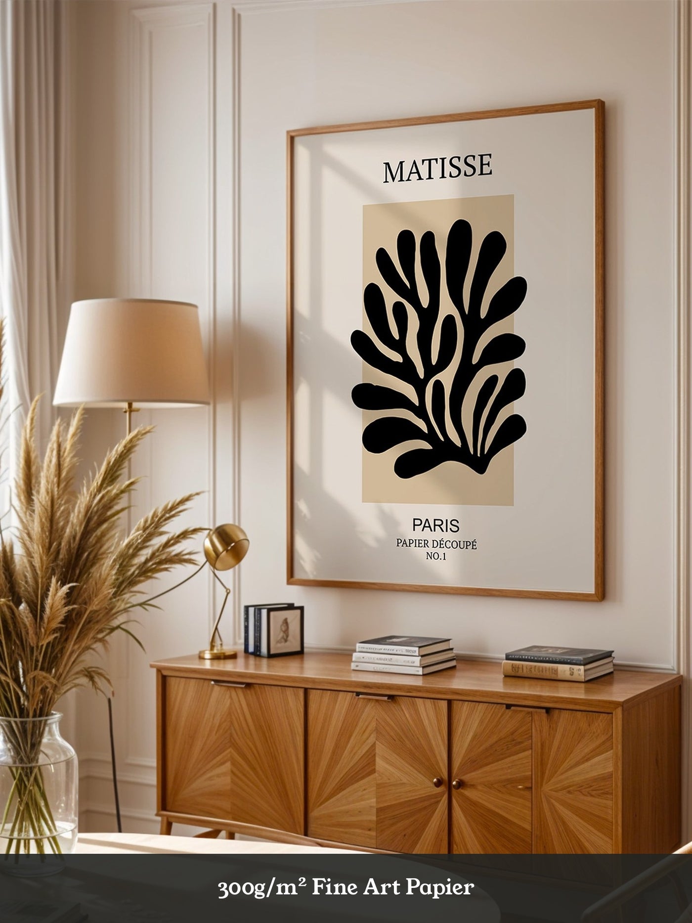 Schwarze Silhouette Beige Kontrast