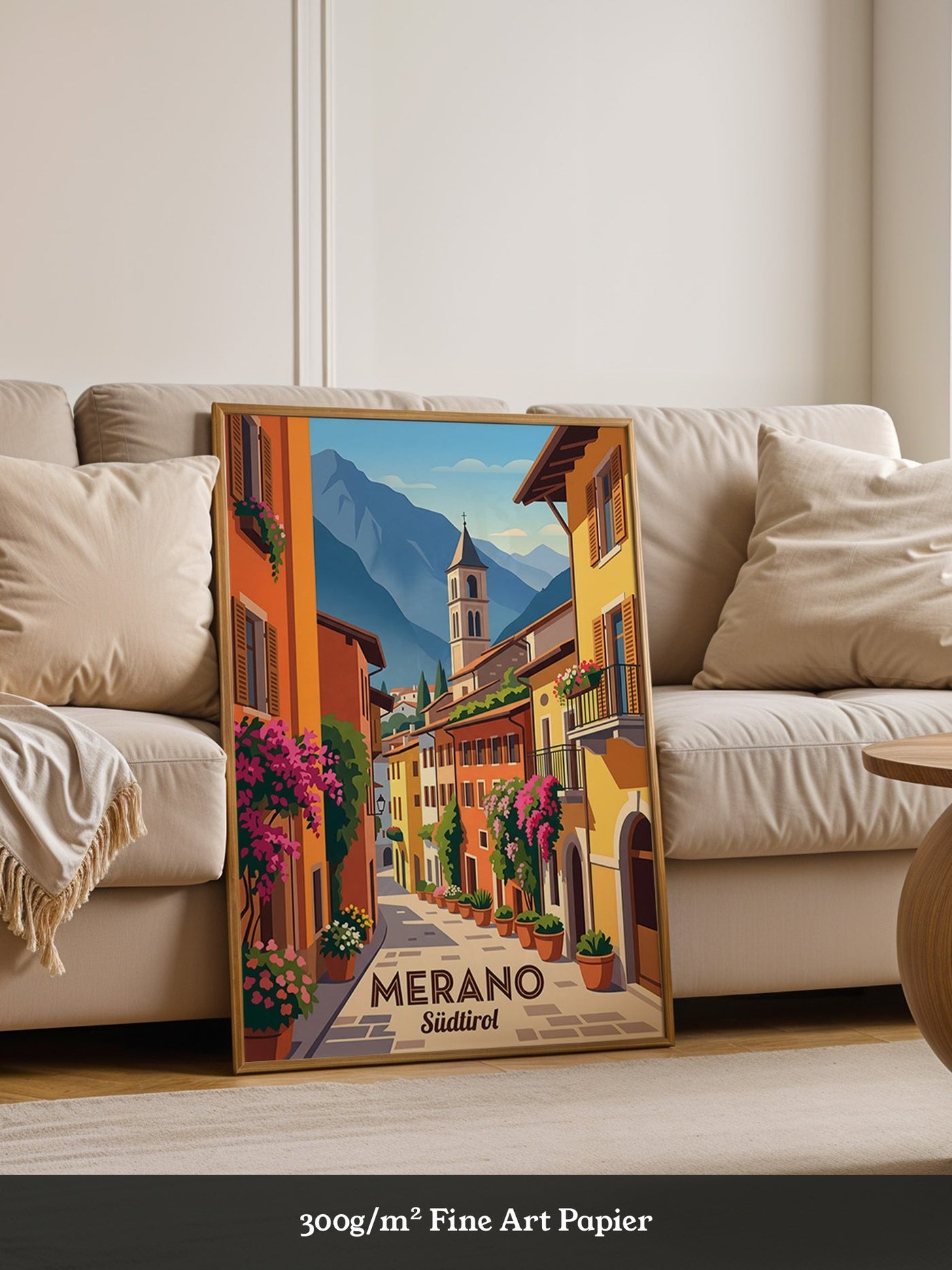 Meran Gasse Pastellfarben