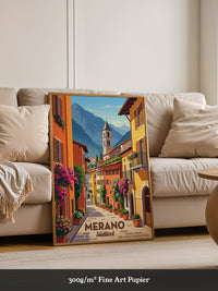 Meran Gasse Pastellfarben