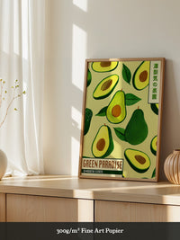 Avocado Illustrativ Retrodesign