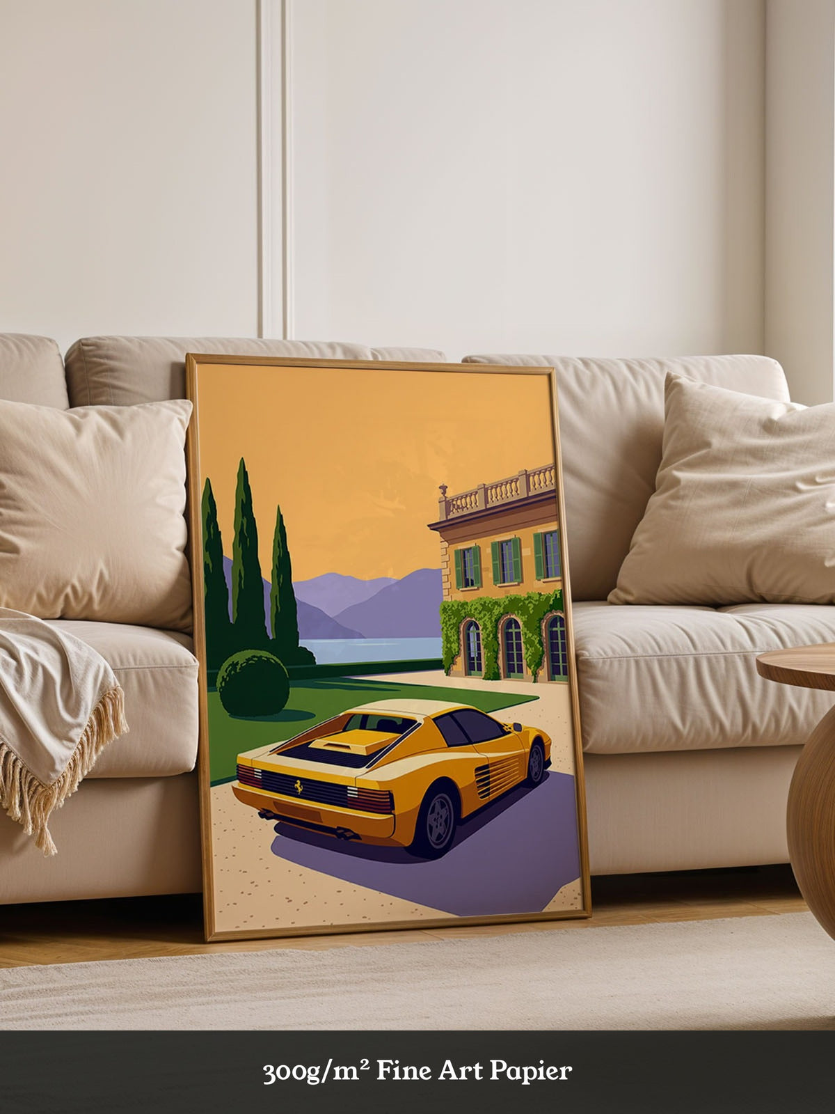 Sportwagen Illustration Gelb