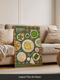 Beirut Mezze Illustration Kulinarisch