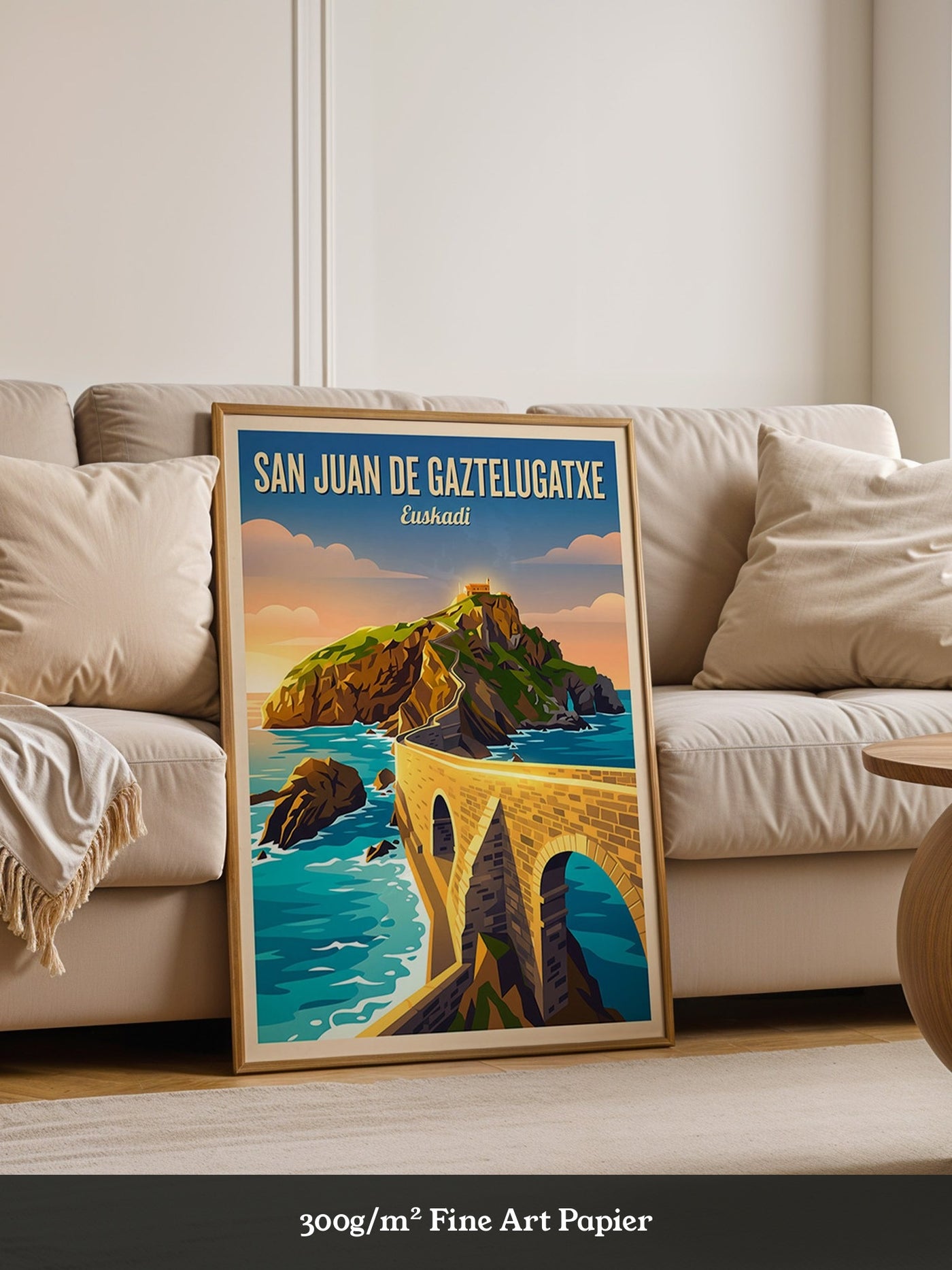 San Juan Küstenansicht Retro
