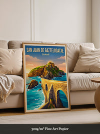 San Juan Küstenansicht Retro