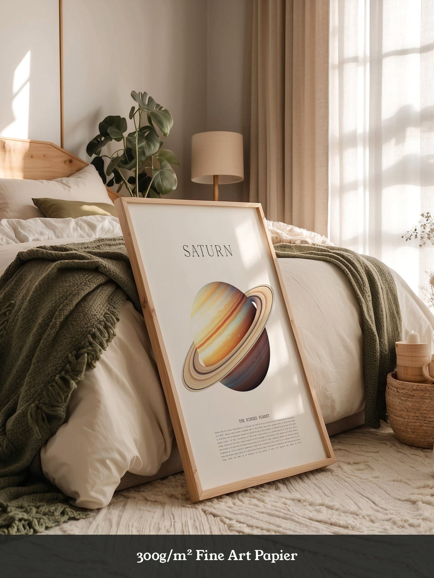 Saturn Ringe Illustration Pastell