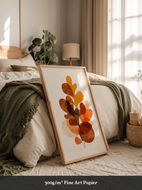 Herbstblätter Abstrakt Orange