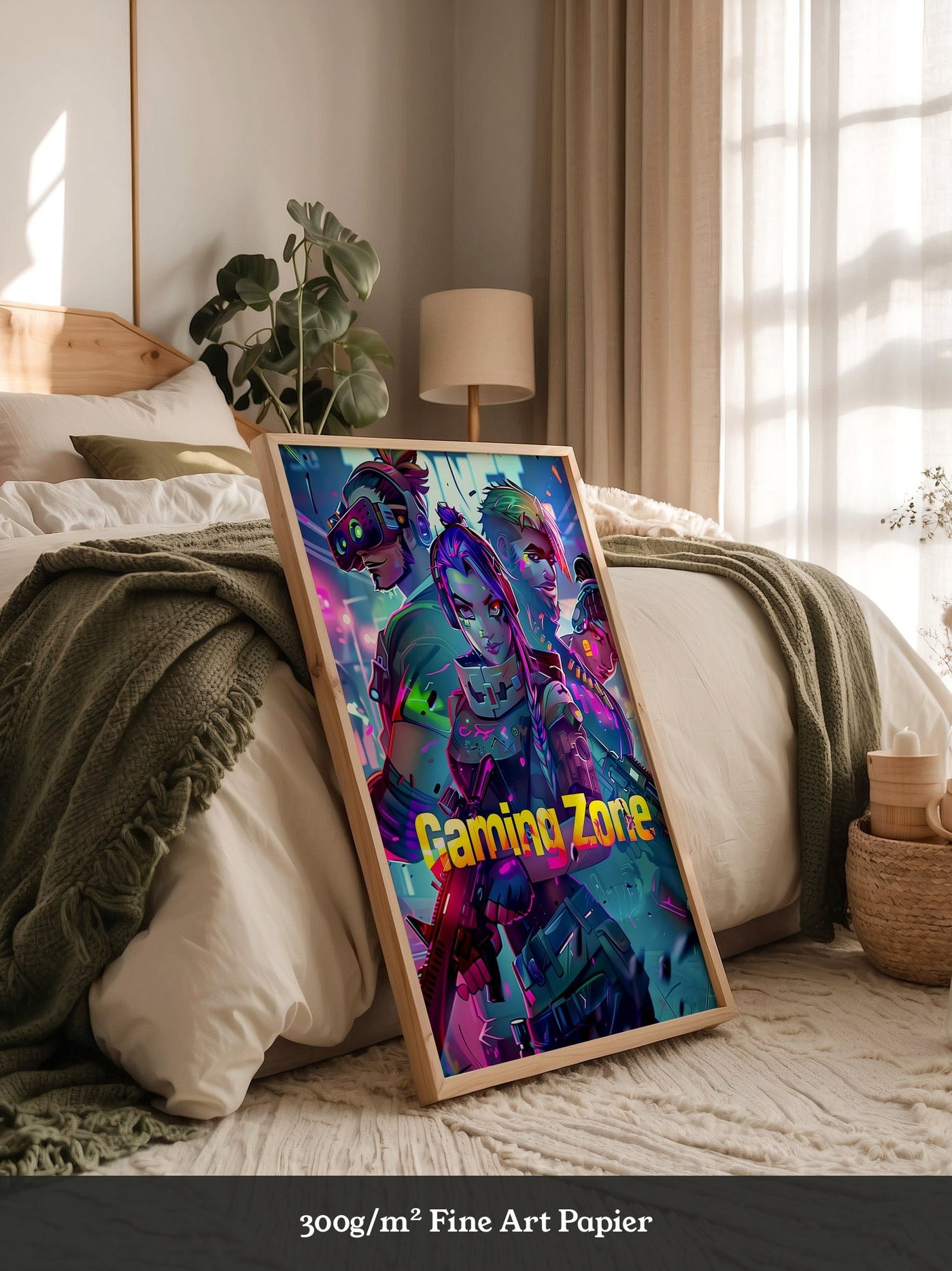 Futuristische Gamer Neonfarben